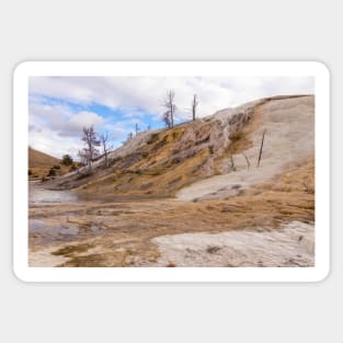 Mammoth Terraces at Yellowstone National Park Sticker